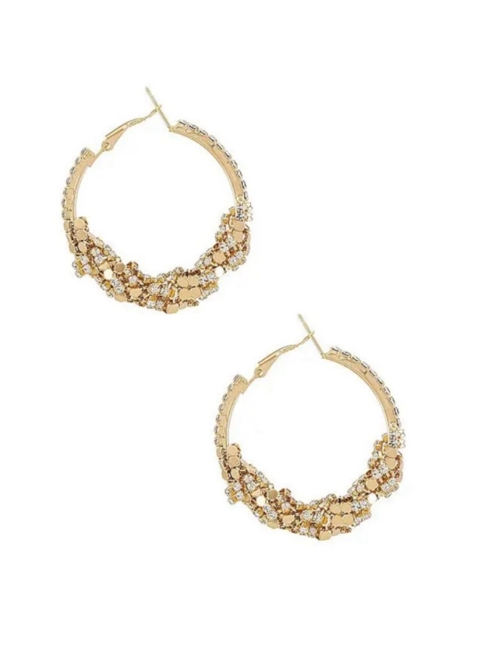 REVOLVE Gold Beaded Hoop Earrings. Amber Sceats